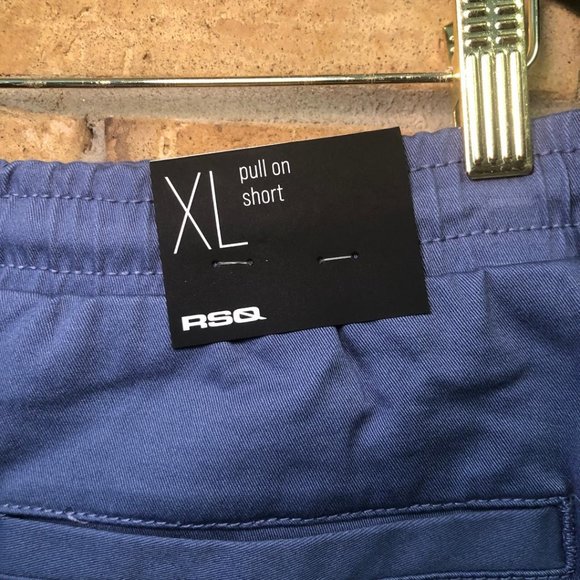 *NEW* Tillys Mens RSQ Pull on Blue Shorts Size X-Large XL Pockets - Picture 4 of 6